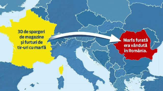 Romanii care au speriat Franta cu spargerile din depozite. Metoda prin care plecau cu televizoare si calculatoare scumpe