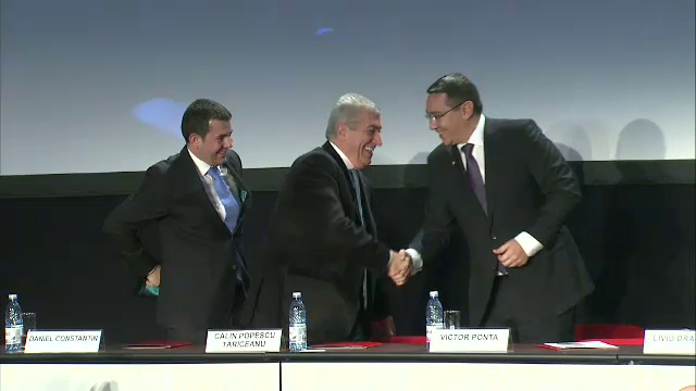 USL 2.0. Liderii PSD, UNPR si PC au semnat alianta cu PLR. Iohannis: "Tariceanu e un fel de PFA politic"