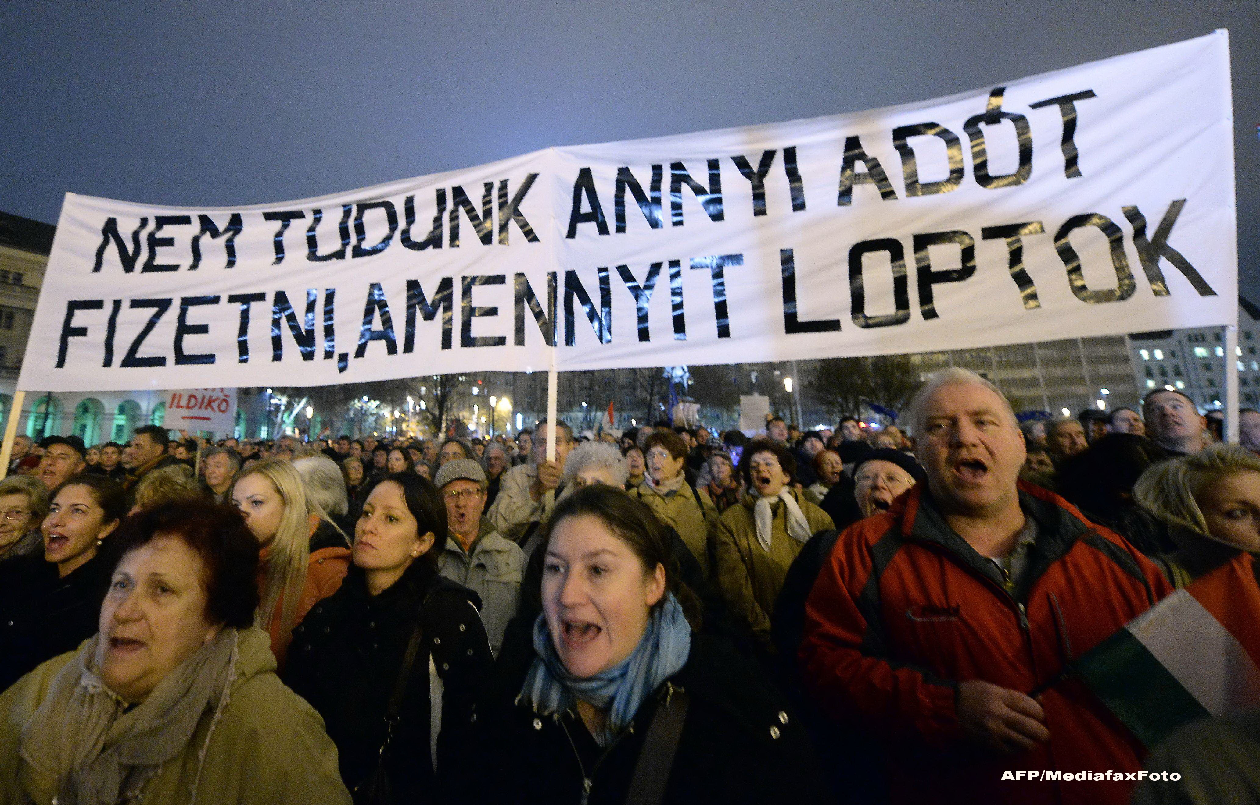 Proteste la Budapesta