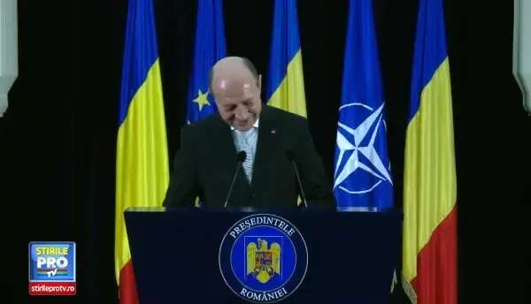 Declaratia de presa sustinuta de presedintele Traian Basescu