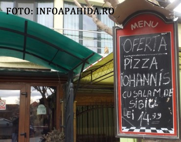 pizza Iohannis cu salam de Sibiu