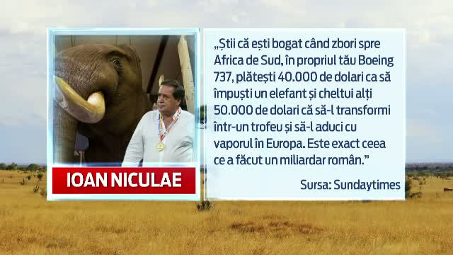 Averea cheltuita de cel mai bogat roman pentru hobby-ul sau sangeros. Cat a platit pentru 19 trofee de vanatoare din Africa