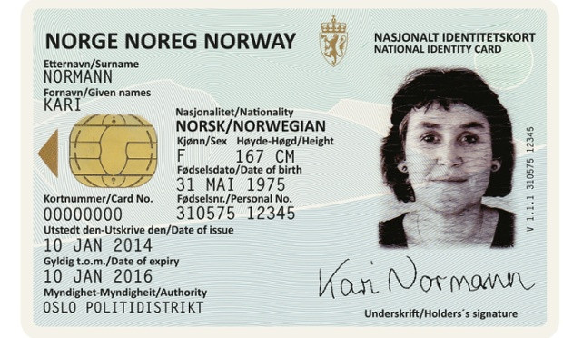 Norvegia, pasaport