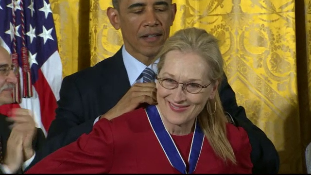 Meryl Streep a primit de la Barack Obama Medalia libertatii, cea mai inalta distinctie civila americana