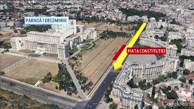 De 1 Decembrie, Basescu va fi in Piata Constitutiei, Iohannis in Alba Iulia. Programul si harta defilarilor din Capitala