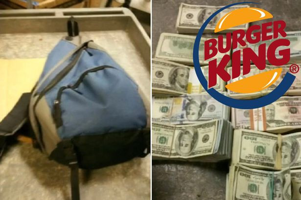 Un rucsac cu 100.000 de dolari a fost gasit si predat politiei de un angajat Burger King din Statele Unite