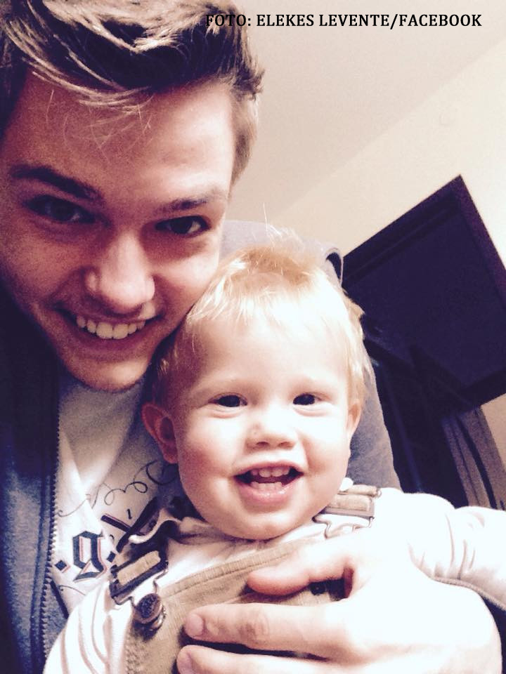 Elekes Levente Levi cu fratele sau mai mic