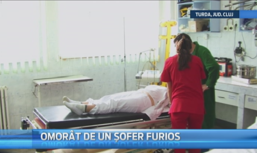 Tragedie absurda la Turda, unde un pieton a fost omorat in bataie de un sofer, dupa ce era sa-l calce cu masina
