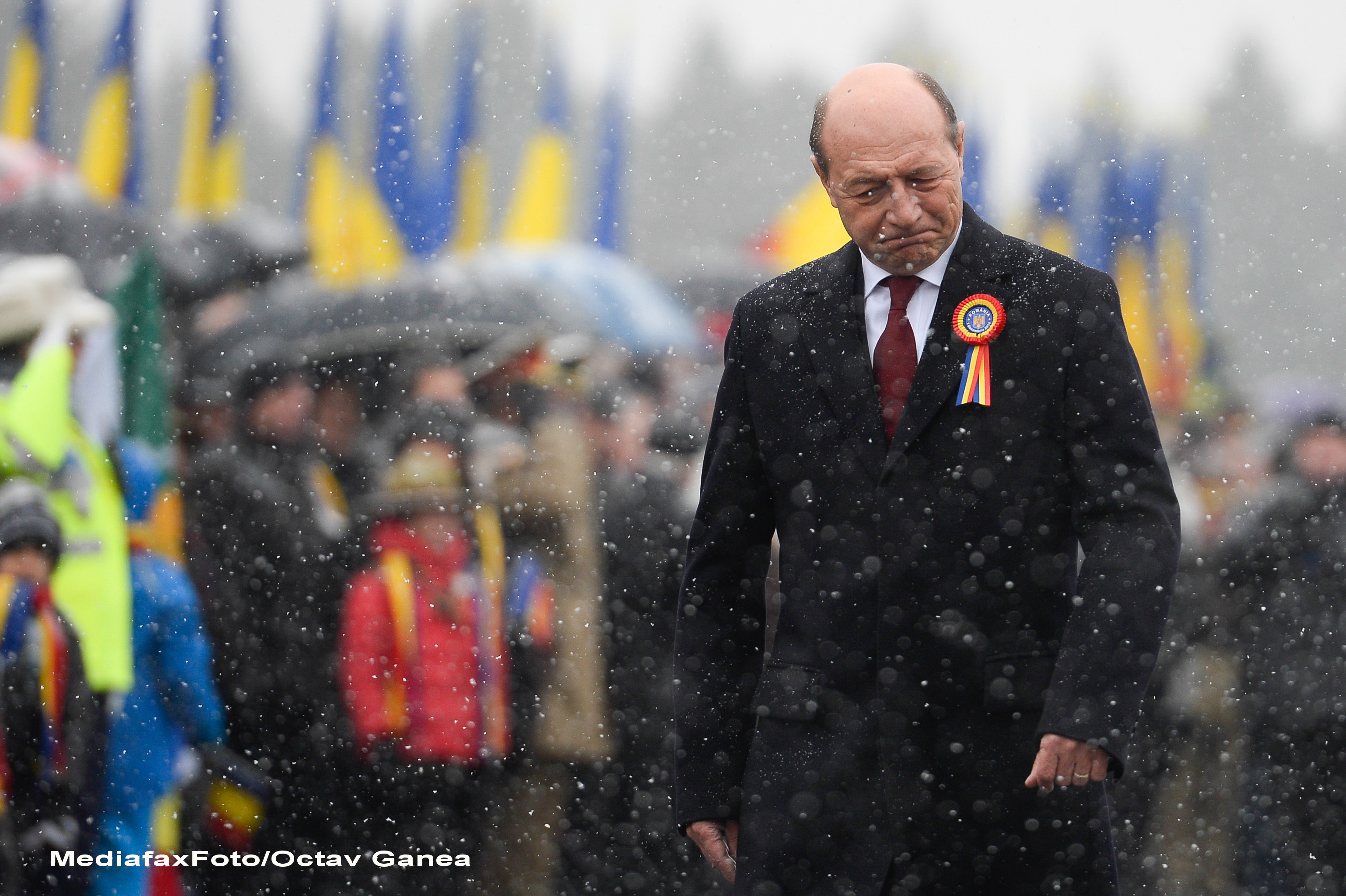 Traian Basescu la parada de 1 Decembrie 2014