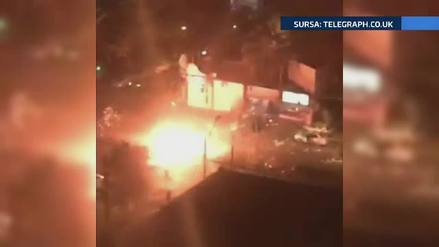 Este bizar, insa exista si accidente intre elicoptere si masini de pompieri. Dovada a fost filmata in Chile