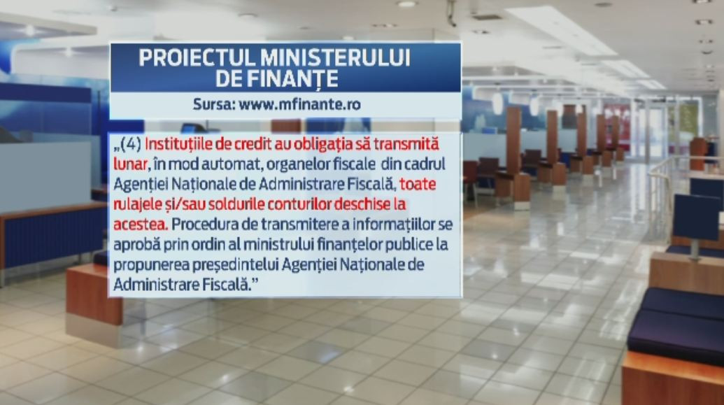 Statul vrea sa stie cati bani ai in cont, ce sume incasezi lunar si cat cheltuiesti. Proiectul a intrat in dezbatere publica