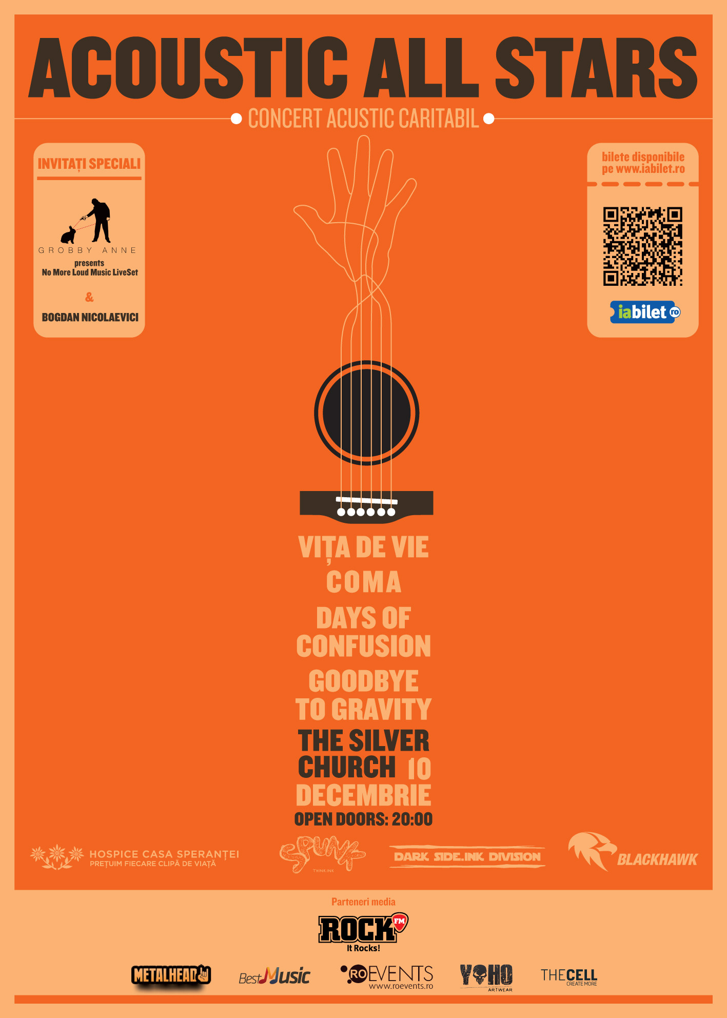 Concert caritabil cu Vita de Vie, Coma, Days of Confusion si Goodbye To Gravity