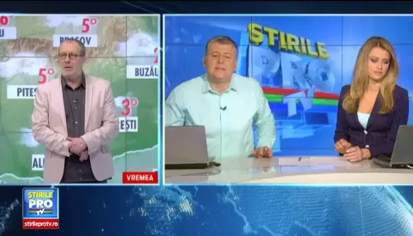 Precipitatii mixte in majoritatea regiunilor din tara si intensificari ale vantului, luni. PROGNOZA pentru urmatoarele 3 zile