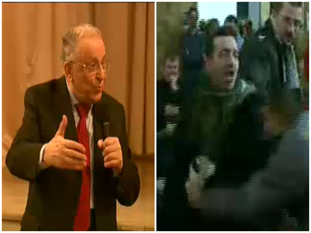 Ion Iliescu, agresat din nou. Un tanar i-a strigat "Criminalule! Au murit degeaba pentru tine, vei fi judecat de istorie"