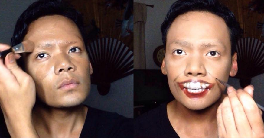 Asa arata un makeup artist cand incepe sa se machieze. E surprinzator in ce se transforma pana la final