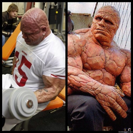 Culturistul din Finlanda care arata ca un personaj din "Cei patru Fantastatici". A devenit celebru in urma cu un an