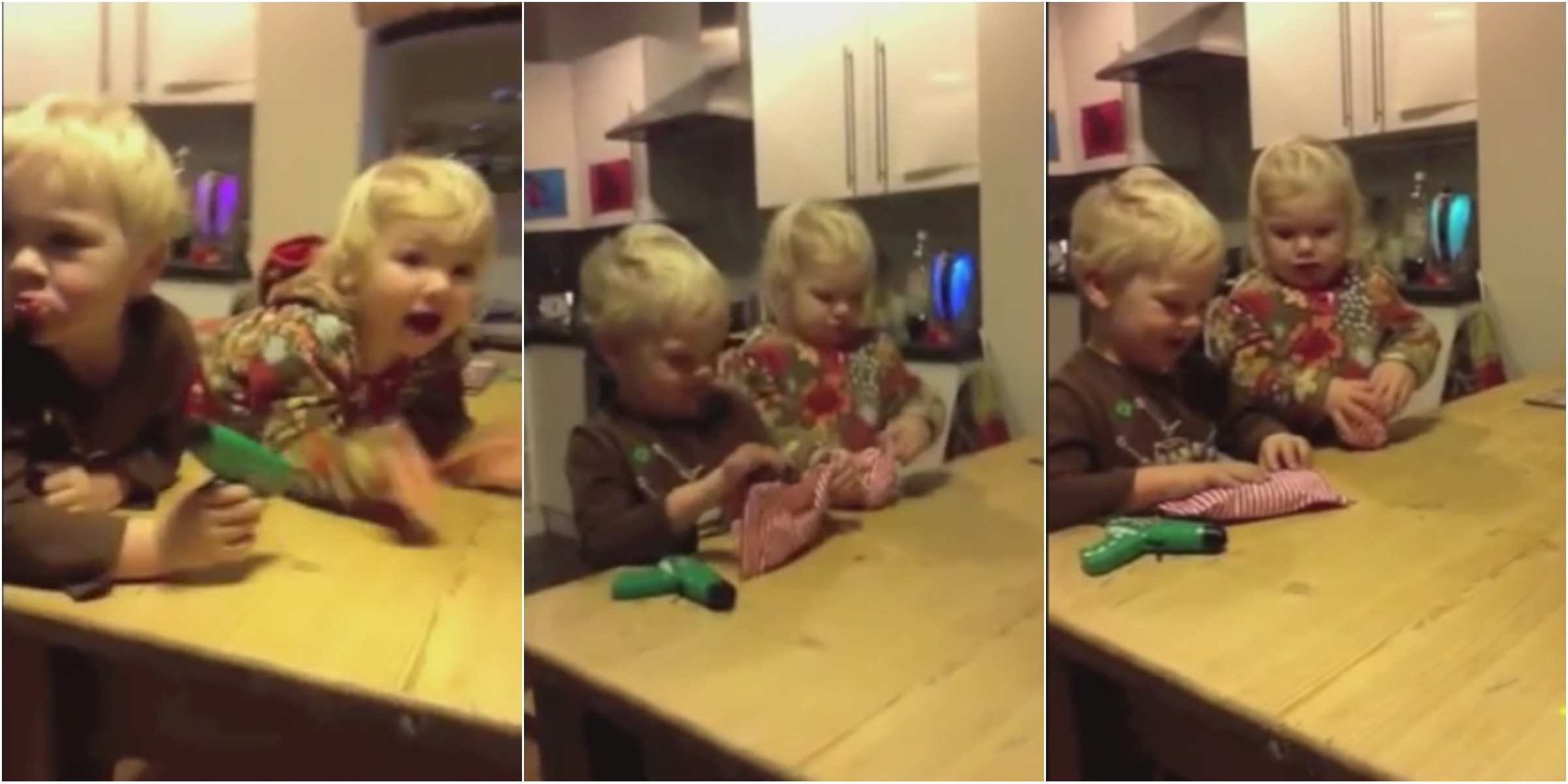 Si-a pacalit copiii ca a venit Craciunul si le-a oferit cele mai urate cadouri. Reactia micutilor este o adevarata surpriza