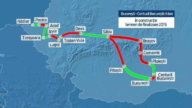 O noua "performanta" a Romaniei. In 2014, Guvernul da in folosinta numai 50 km de autostrada si face promisiuni pentru 2030