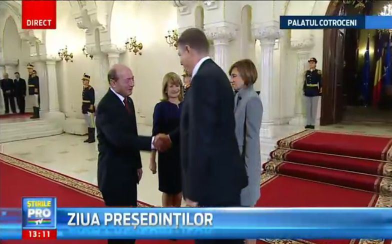 Traian Basescu si Klaus Iohannis