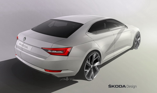 Imagini oficiale cu hit-ul cehilor in 2015: noua Skoda Superb