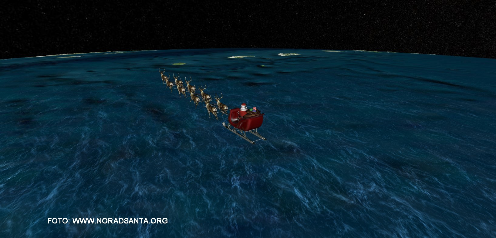 Mos Craciun urmarit de NORAD