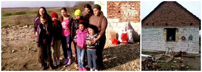 Miracol de Craciun pentru o familie din Timis care traia ca intr-un grajd. O echipa de voluntari le-a refacut complet casa