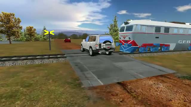 ANIMATIE GRAFICA. O femeie a murit, dupa ce masina in care se afla a fost lovita de tren. La volan era fiul ei de 16 ani