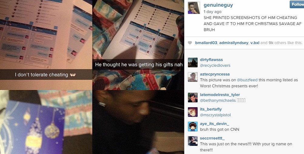 Surpriza din cadoul de Craciun. Ce i-a oferit o tanara iubitului ei, dupa ce a aflat ca e inselata. FOTO