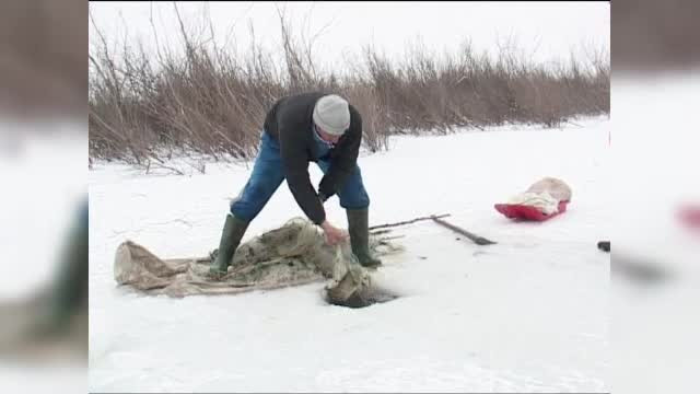Apa de la suprafata copcilor ingheata in mai putin de 5 minute. Cine sunt pescarii care au curajul sa iasa pe lacuri si balti
