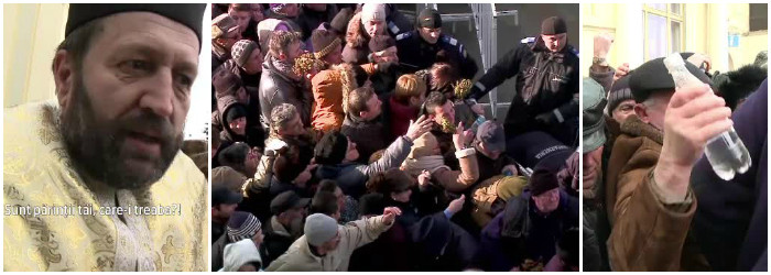 Ce au inteles din ziua de Boboteaza romanii care s-au batut pe apa sfintita? Imaginile zilei surprinse la Constanta si Sibiu