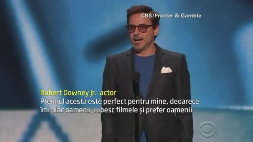 PEOPLE'S CHOICE AWARDS. Robert Downey Jr. este in continuare actorul cel mai iubit de americani