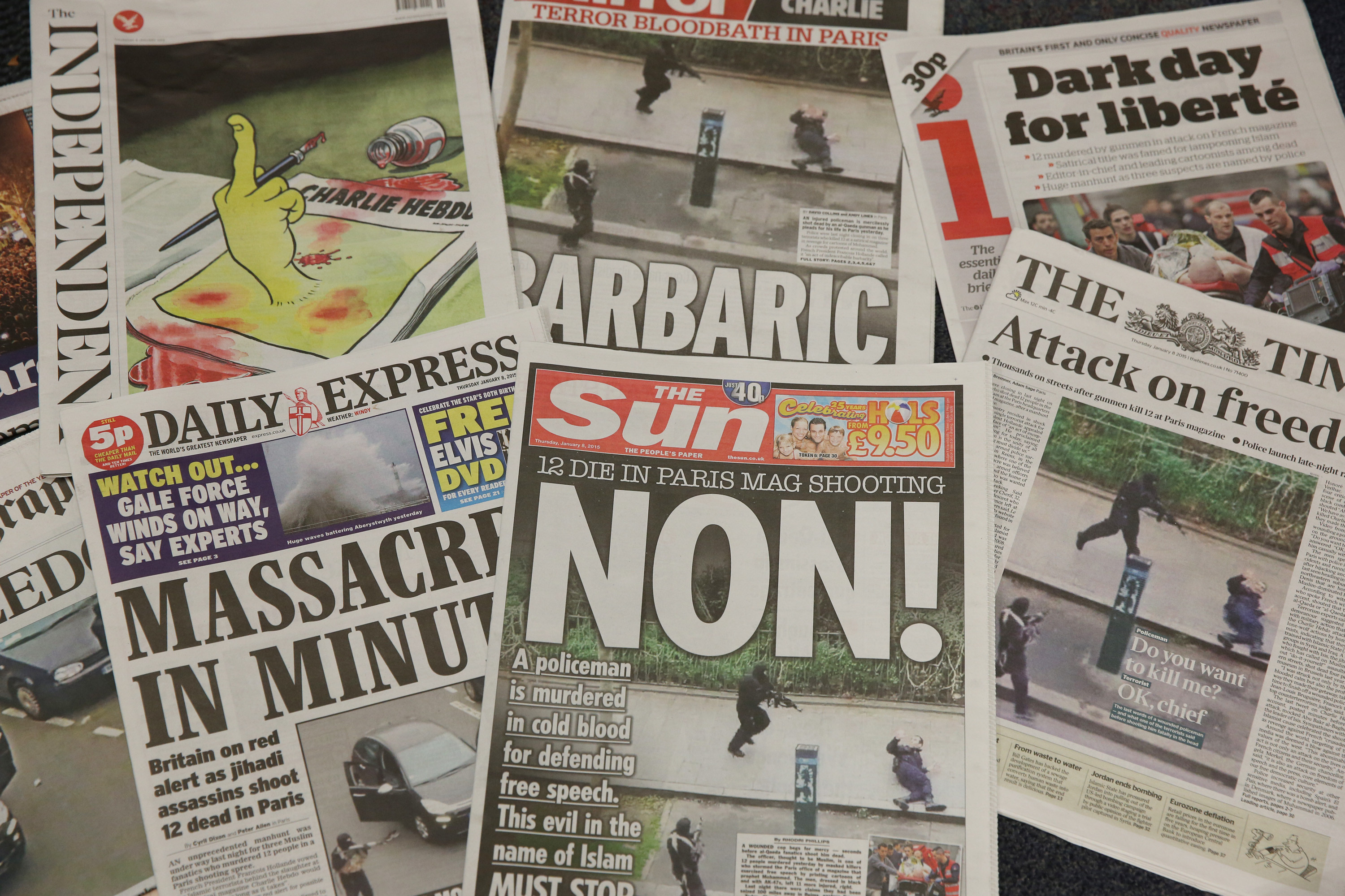 De ce au fost cenzurate caricaturile din Charlie Hebdo in principalele ziare din SUA si Marea Britanie