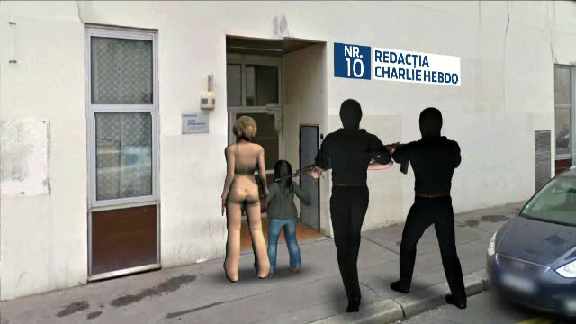 FILMUL atacului de la Charlie Hebdo, soldat cu 12 morti. Ce s-a intamplat de fapt cand teroristii au ajuns in redactie