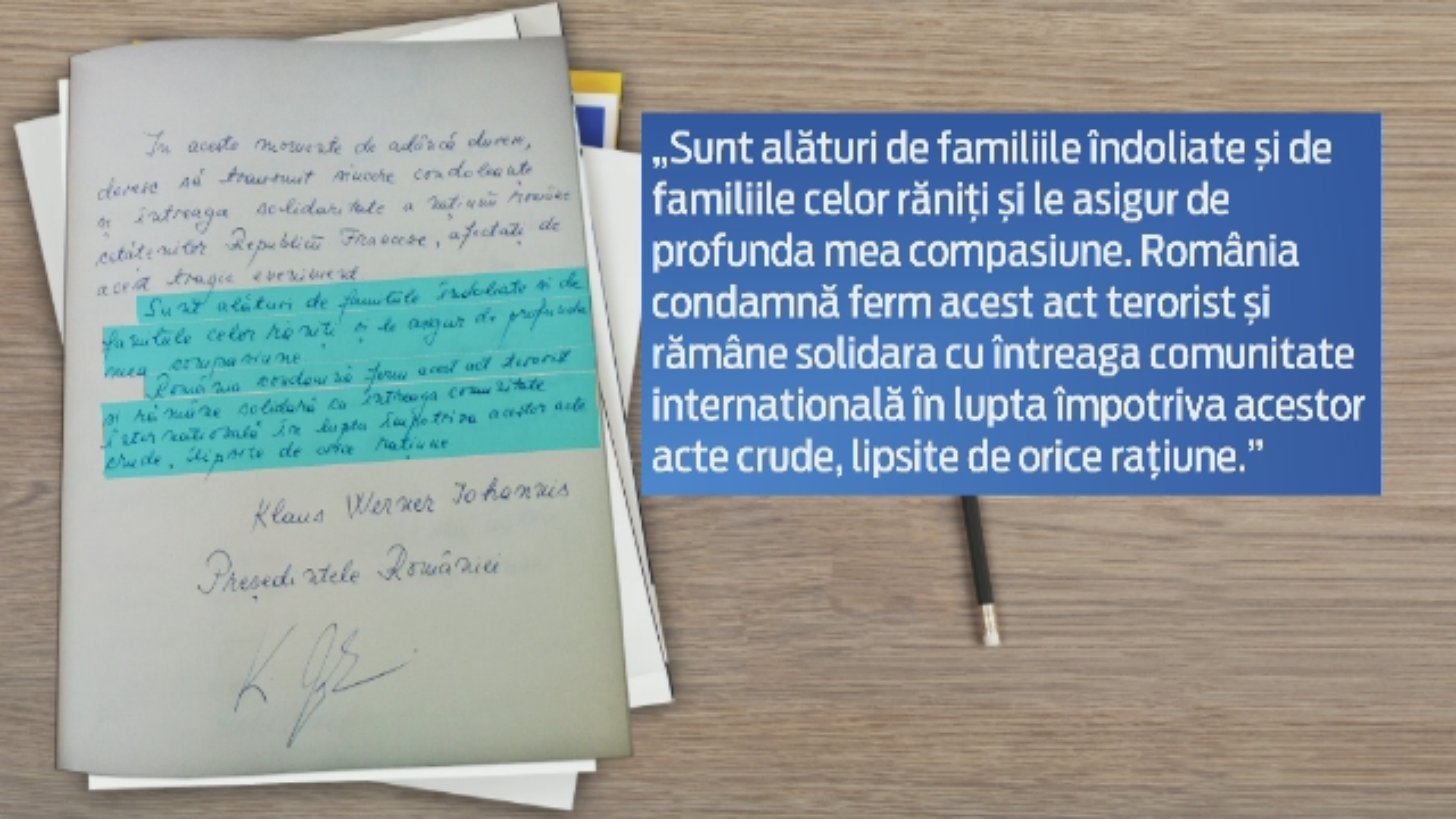 Klaus Iohannis si Victor Ponta, mesaje de condoleante pentru poporul francez. Ce a facut presedintele pe Facebook
