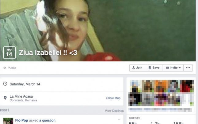 "Ziua Izabellei", evenimentul produs pe Facebook dintr-o eroare, devenit viral. Invitatia la care au raspuns 57.000 de oameni