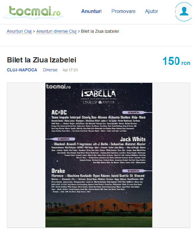 tocmai ziua izabellei