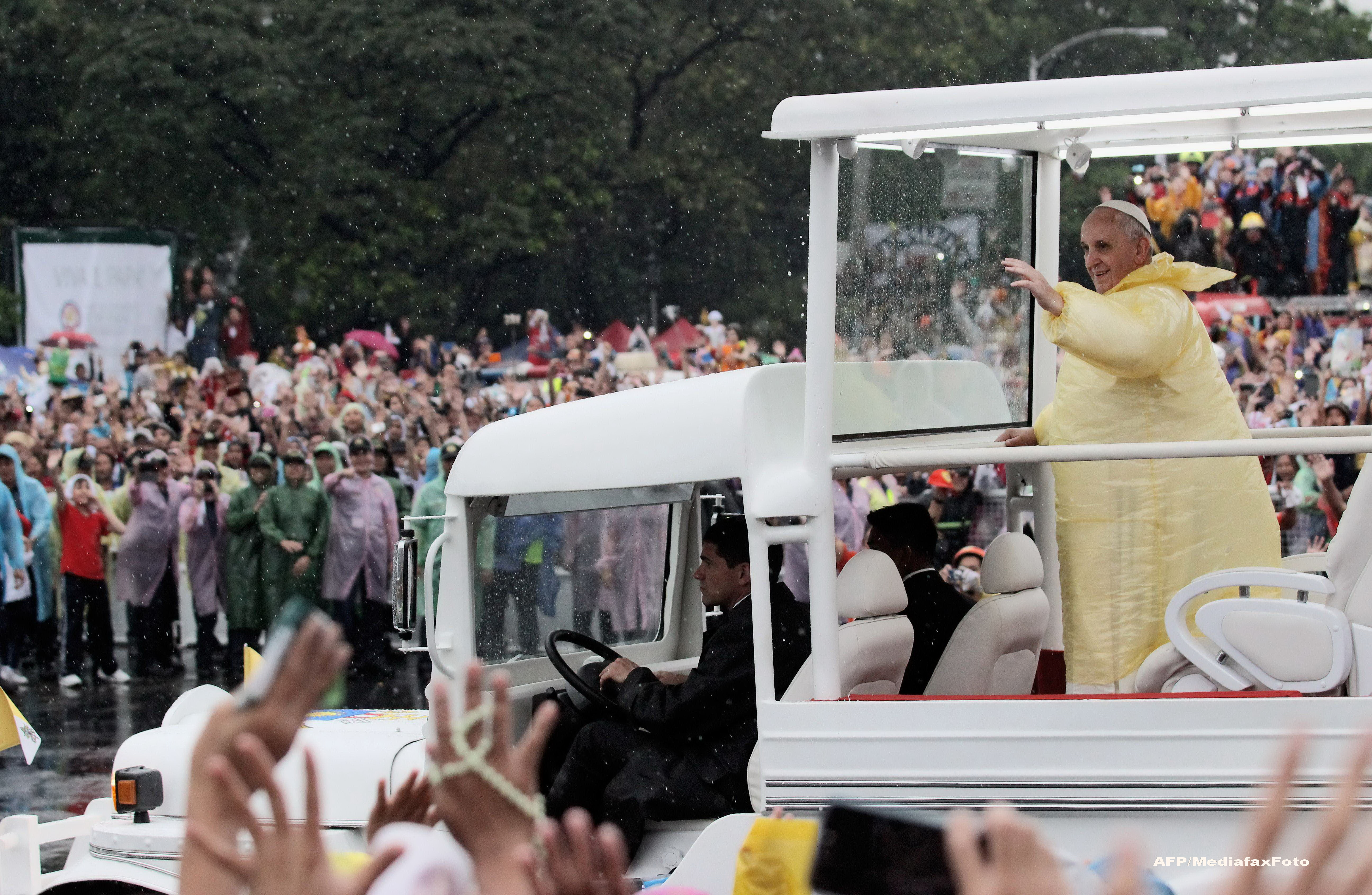 Incident inainte de slujba tinuta de Papa Fracisc in Filipine, aflat abia acum: "Hei, am o bomba. Cum de nu ati detectat-o?"