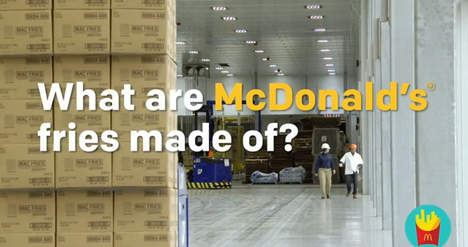 Din ce sunt facuti de fapt cartofii prajiti de la McDonald's? Un prezentator TV a avut acces in fabrica gigantului