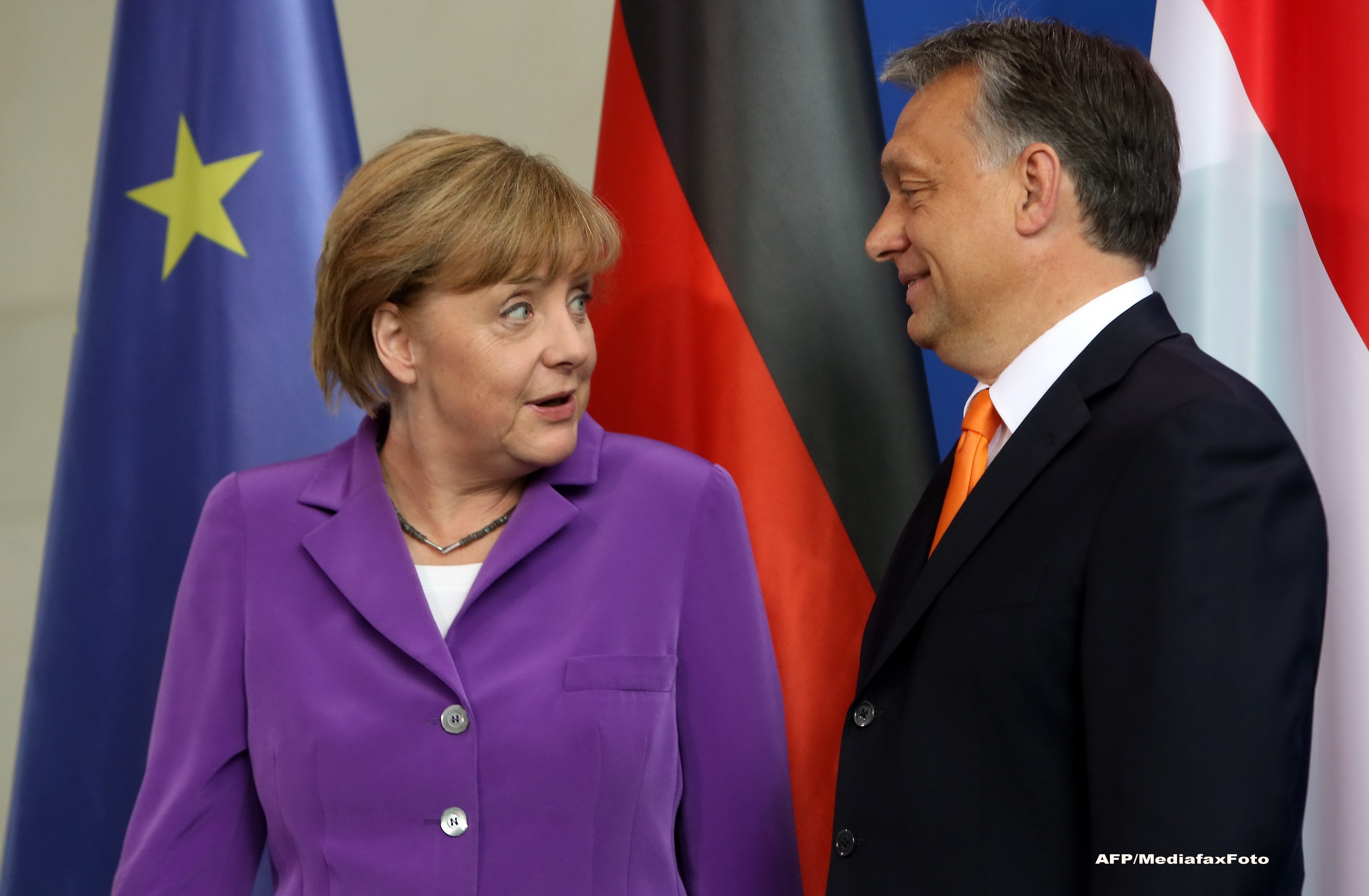 Viktor Orban, Angela Merkel