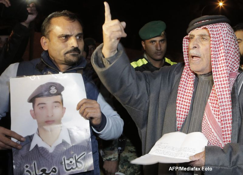 Iordania a razbunat moartea pilotului ars de viu de Statul Islamic. Doi detinuti irakieni au fost executati miercuri