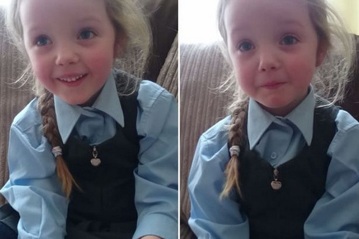 Reactia emotionanta a unei fetite cand afla ca va avea o surioara. VIDEO