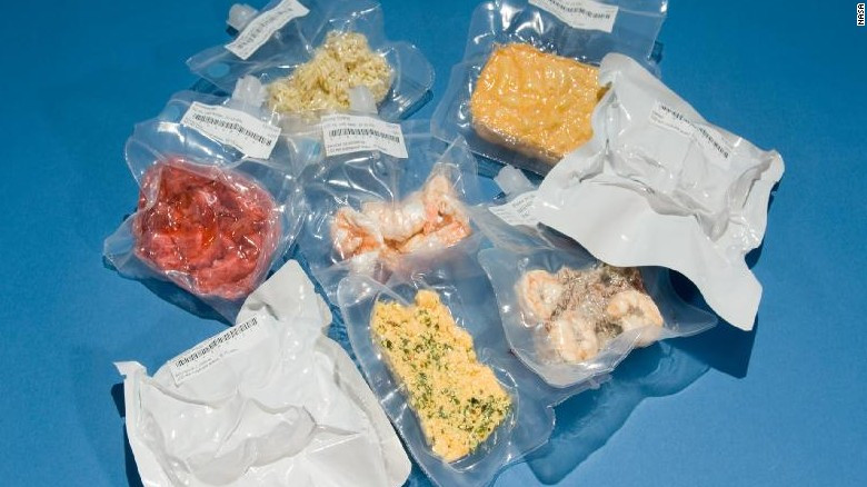 astonauti, spatiu, mancare