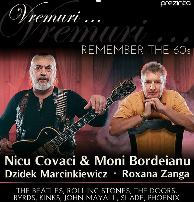 Nicu Covaci si Moni Bordeianu pleaca in turneu national, in luna martie: "Vremuri – Remember the 60's"