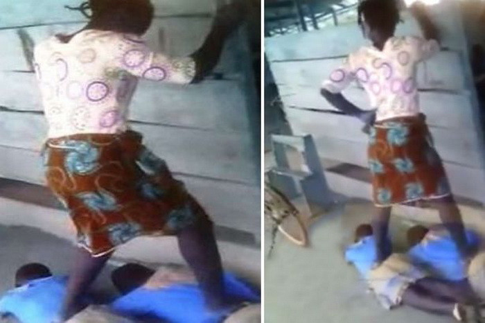 Caz revoltator la o scoala din Ghana. O profesoara ii calca in picioare pe elevii care nu isi fac temele. VIDEO