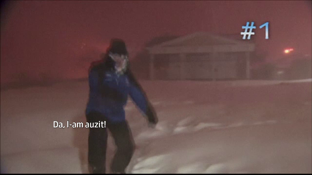 Entuziasmul unui prezentator meteo a strans 3 milioane de vizualizari. Cum a reactionat in timpul unei ninsori cu fulgere