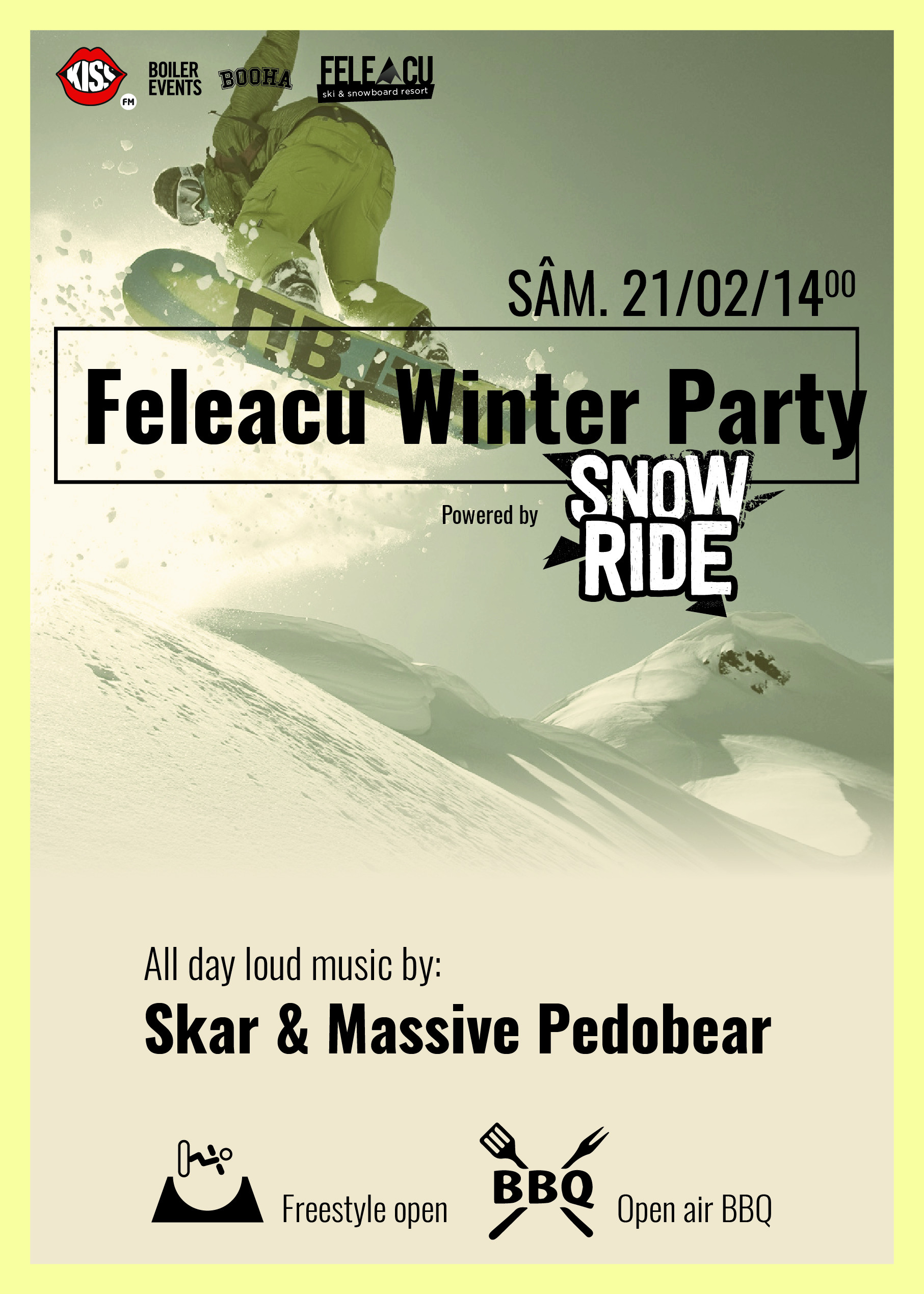 Iubitorii sporturilor de iarna sunt asteptati in weekend la Feleacu Winter Party