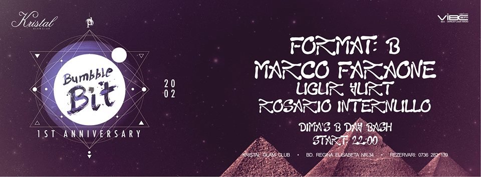 Bummble Bit 1 St. Anniversary - Format: B, Marco Faraone, Ugur Yurt - KRISTAL GLAM CLUB