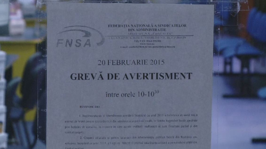 Greva care a blocat primariile si consiliile judetene din jumatate de tara. De ce au protestat aproape 29.000 de bugetari