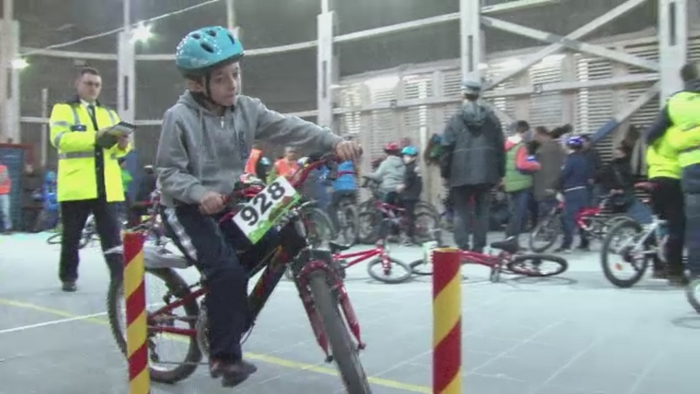 Competitie de biciclisti pitici in Salina Turda. Peste 60 de copii au participat la un eveniment de educatie rutiera
