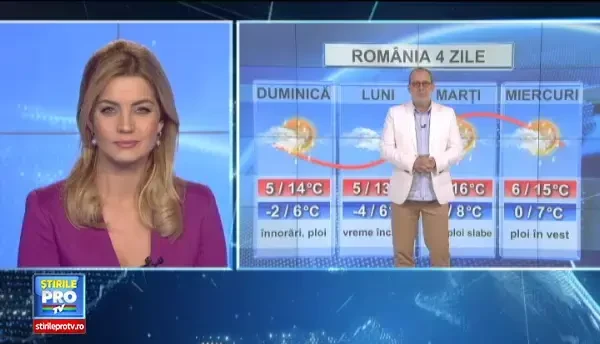 Prognoza meteo, 22 februarie